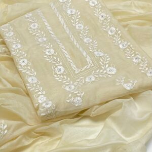 Elegant hand embroidered suit