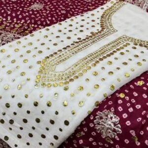 Beautiful White Mukesh